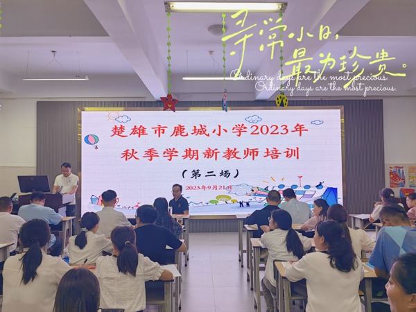 楚雄市鹿城小学2023年秋季学期新教师培训